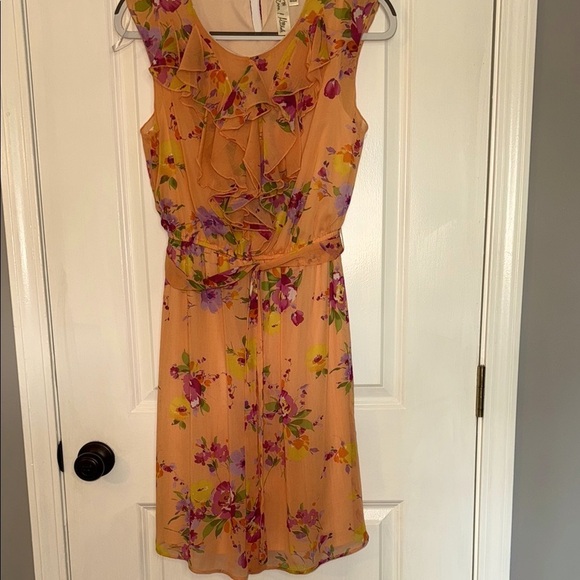 Emma & Michele Dresses & Skirts - Emma & Michele Gold Sleeveless Sundress Scoop Neck